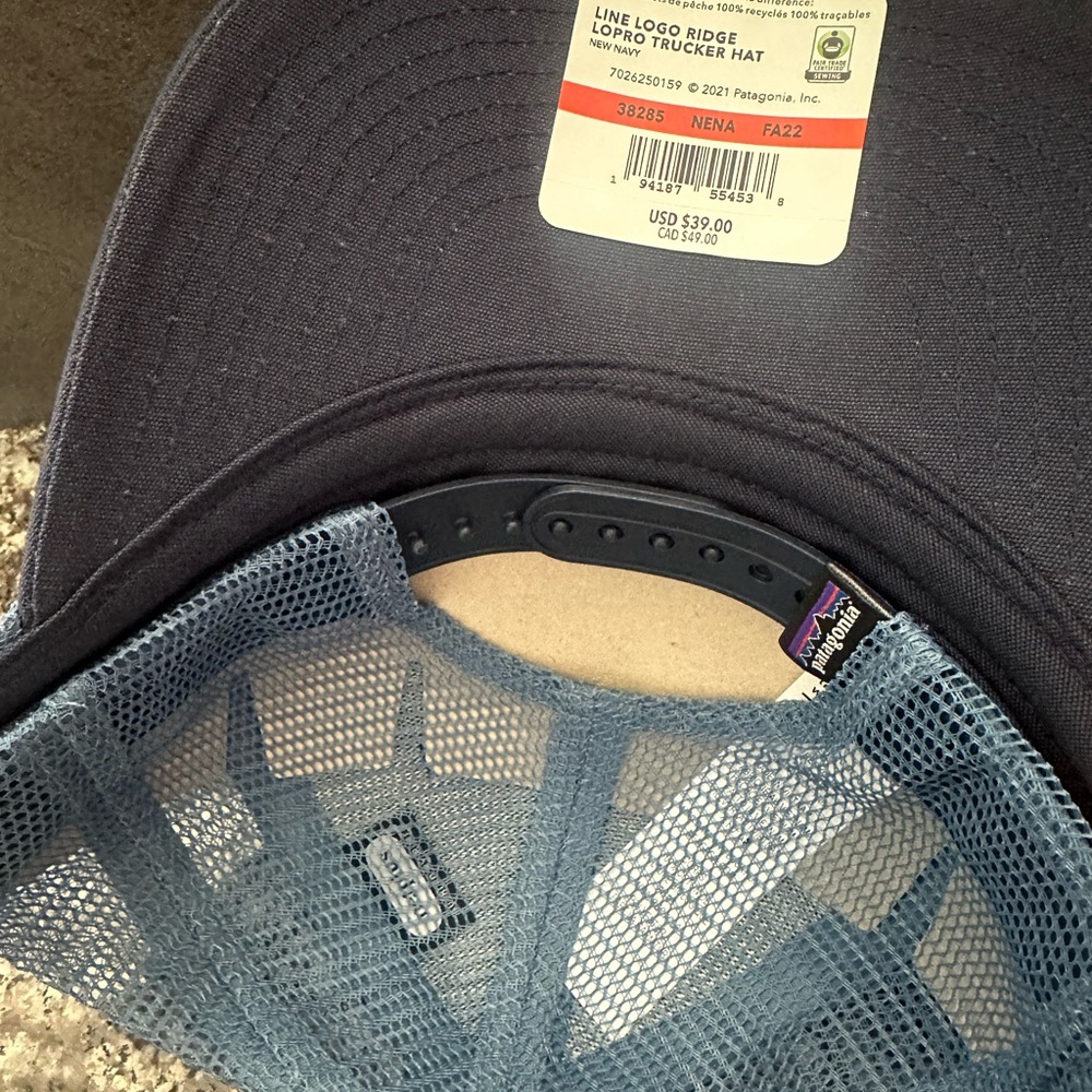 Patagonia Dark Blue Trucker Hat - Picture 2 of 2